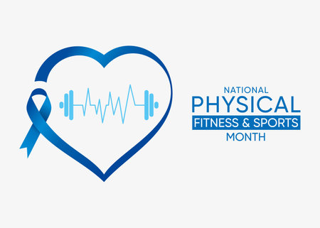 National Physical Fitness and Sports Month is observed every May in the United States.のイラスト素材