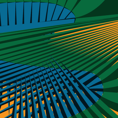 Abstract background with waves and lines.のイラスト素材