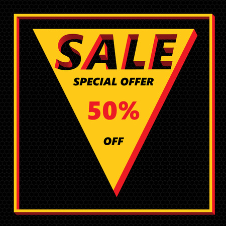 Sale banner template designのイラスト素材