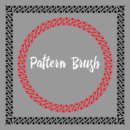 Pattern brush template.のイラスト素材