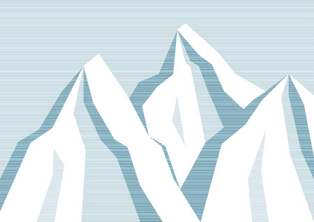 Line mountain backgroundのイラスト素材