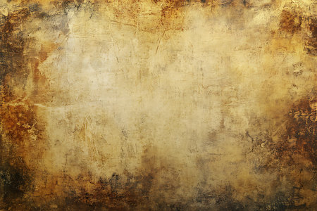 A richly textured abstract background featuring a blend of warm, earthy tones with a soft vignette effect creating depth and a central luminous area perfect for overlay.の素材