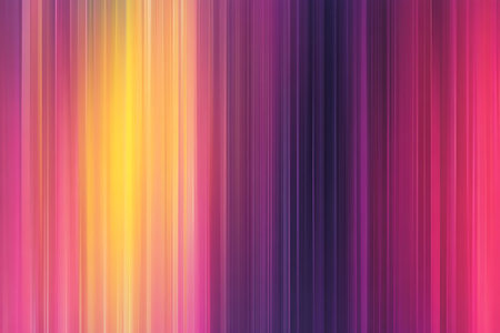 A dynamic abstract backdrop featuring flowing vertical stripes in a rich palette of pink yellow purple and orange. Ideal for creative projects and digital art.の素材