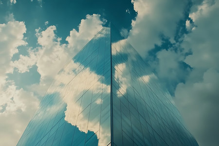 Expansive abstract artwork depicting swirling cloud formations in soft teal, cream, and white tones. The textured details create a sense of depth and movement, evoking a dreamlike atmosphere.の素材