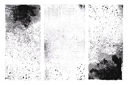 A detailed abstract monochrome texture featuring grunge and distressed elements. Perfect for adding gritty depth and artistic flair to your digital or print projects.の素材