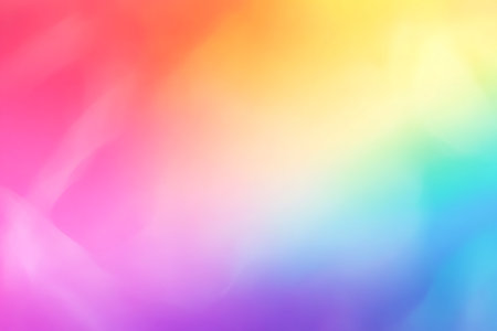 A mesmerizing abstract backdrop featuring a mosaic of soft, blended colors creating a vibrant rainbow gradient. This dynamic pattern offers a sense of energy and creativity, perfect for various design projects.の素材