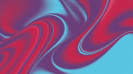 Smooth flowing gradients of magenta purple and cyan create a dynamic abstract background with swirling organic shapes and soft light transitionsの素材