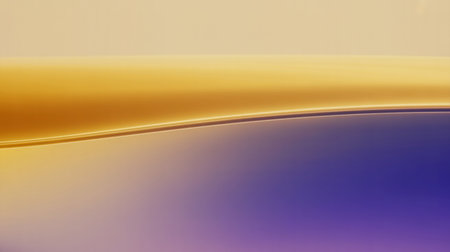 A smooth gradient transitions from a pale beige at the top to a rich gold and then to a deep purple. Subtle light creates soft curves and a sense of depth.の素材