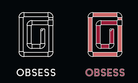 Letter O Initial  shaped from Bended Pipes. Fit for business, icon, identity, company , card, architecture, water related, etc.のイラスト素材