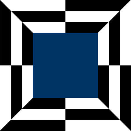 Black and white abstract checkerboard in square for background.のイラスト素材