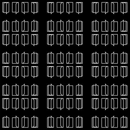 Illustration pattern design of Books with black color background. Good for fabric motif, textile, paper gift, etcのイラスト素材