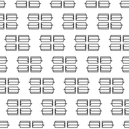 Illustration pattern design of Books with white color background. Good for fabric motif, textile, paper gift, etcのイラスト素材