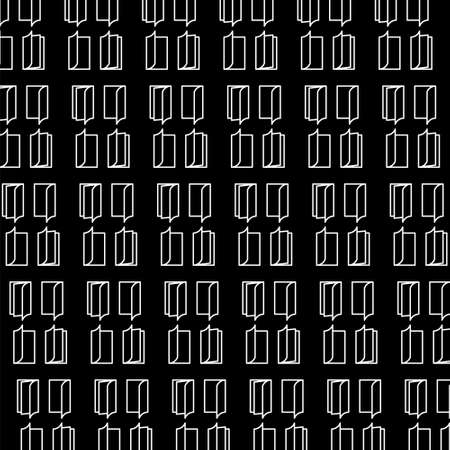 Illustration pattern design of Books with black color background. Good for fabric motif, textile, paper gift, etcのイラスト素材