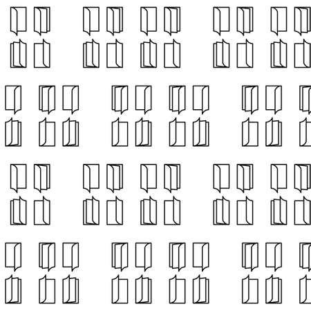Illustration pattern design of Books with white color background. Good for fabric motif, textile, paper gift, etcのイラスト素材