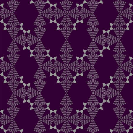 Geometric Pattern of Formed Lines Isolated on Purple Background.のイラスト素材