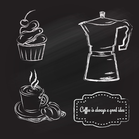 Vector Illustration Of Chalk letteringのイラスト素材