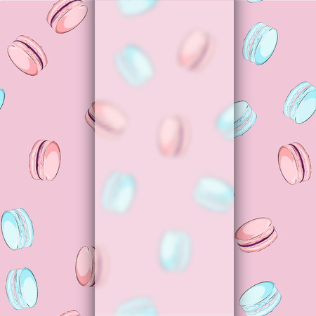 Seamless pastel macaronsのイラスト素材