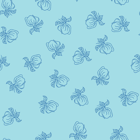 Pattern with magnoliaのイラスト素材