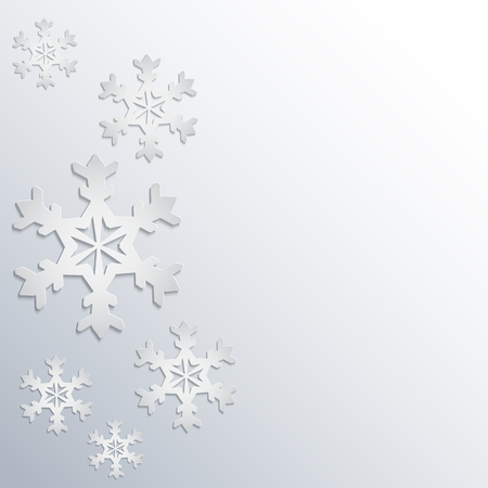 Christmas snowflakesのイラスト素材