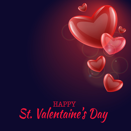 Valentine s Day Love and Feelings Background Design.のイラスト素材