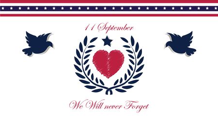 11 september USA, We will never forgetのイラスト素材