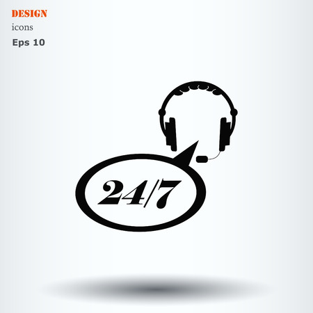 Contact center iconのイラスト素材