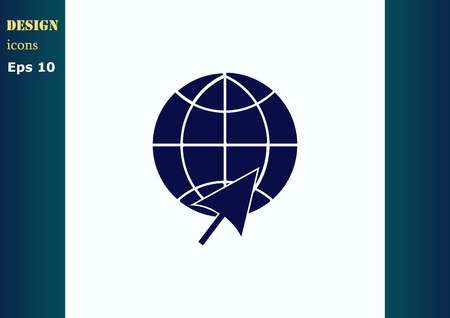 Globe iconのイラスト素材