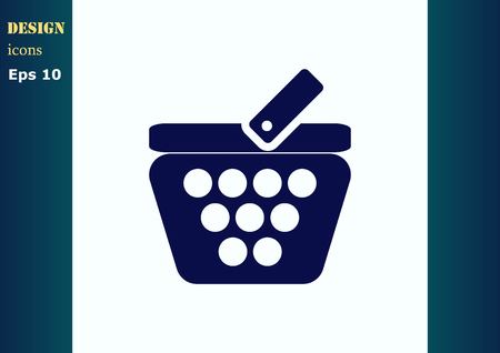 Shopping trolley, cart icon, On line sale iconのイラスト素材