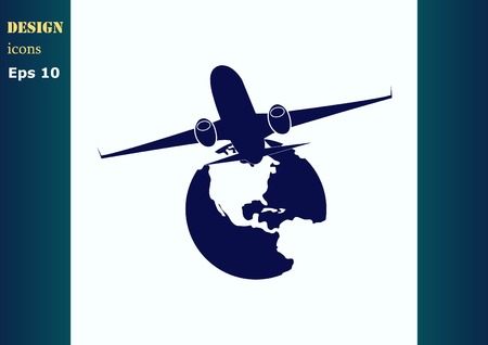Aircraft iconのイラスト素材