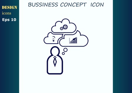 Business strategy icon, business concept icon, vector illustration.のイラスト素材