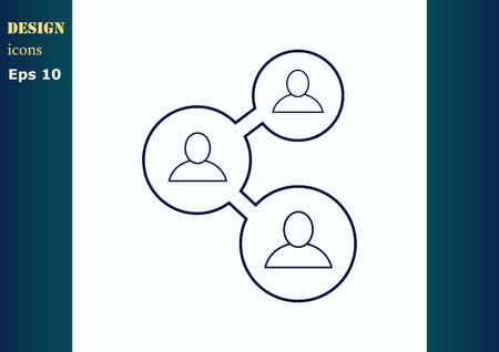 Friends iconのイラスト素材