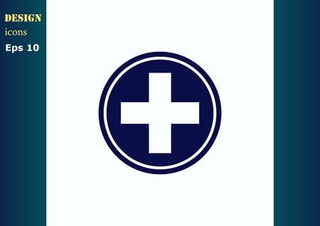 Plus iconのイラスト素材