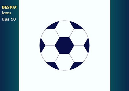 Football isolated on a white iconのイラスト素材