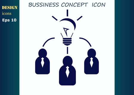 Business strategy icon, business concept icon, vector illustration.のイラスト素材