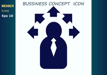 Business strategy icon, business concept icon, vector illustration.のイラスト素材