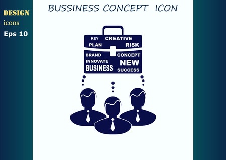 Business strategy icon, business concept icon, vector illustration.のイラスト素材