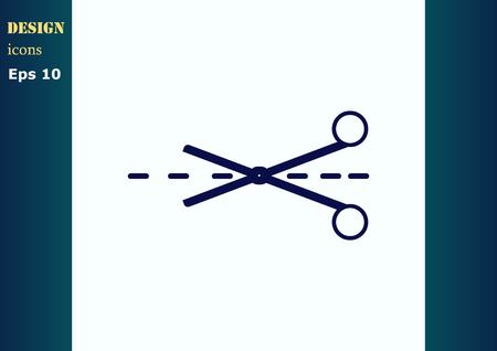 Scissors, cut iconのイラスト素材