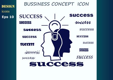 Business strategy icon, business concept icon, vector illustration.のイラスト素材