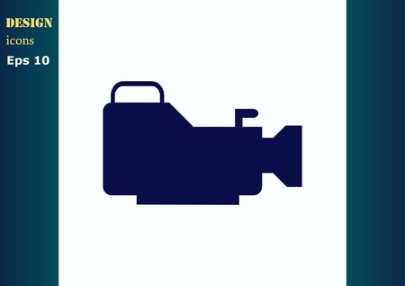 Video icon, vector illustrationのイラスト素材