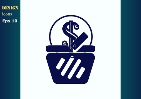 Electronic money iconのイラスト素材