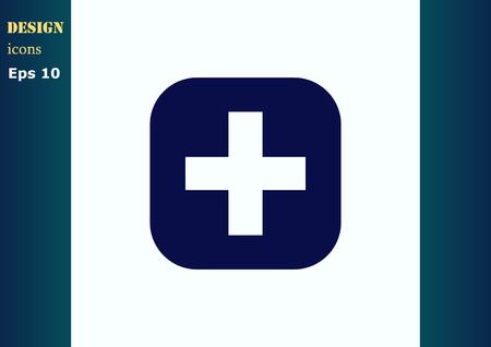 Plus iconのイラスト素材