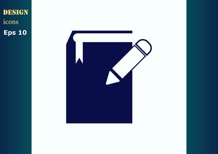 Pencil writing icon.のイラスト素材