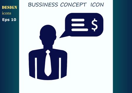 Business strategy icon, business concept icon, vector illustration.のイラスト素材