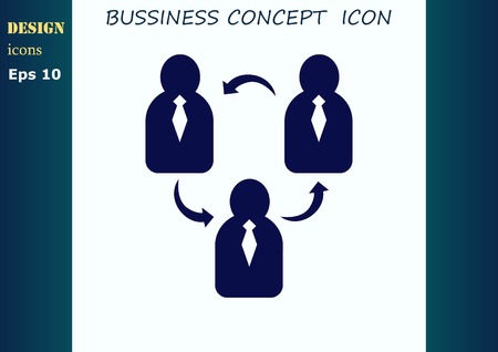 Business strategy icon, business concept icon, vector illustration.のイラスト素材