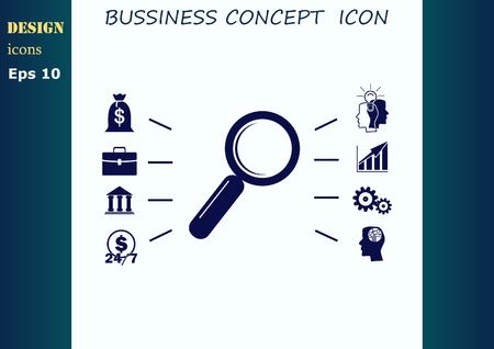 Business strategy icon, business concept icon, vector illustration.のイラスト素材