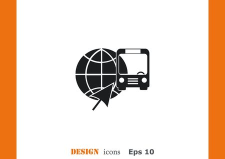 Bus iconのイラスト素材