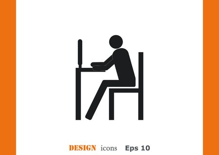 Protecting your computer laptop iconのイラスト素材