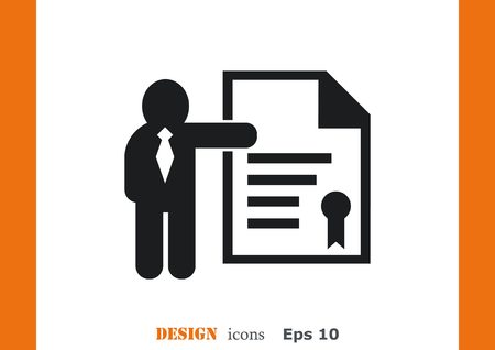 Business strategy icon, business concept icon, vector illustration.のイラスト素材
