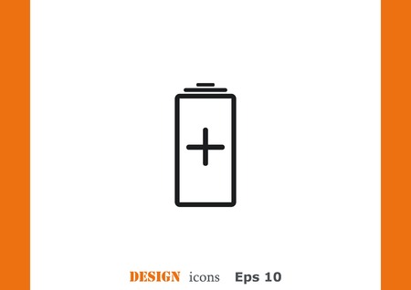 Battery, charging iconのイラスト素材