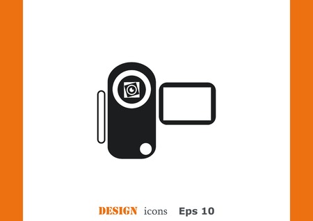Video icon, vector illustrationのイラスト素材